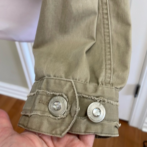 PAPAYA tan embroidered jacket.  M - Picture 4 of 9